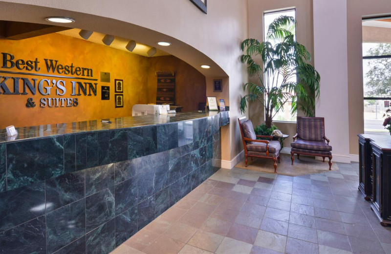 Reception at Best Western Plus King's Inn & Suites.