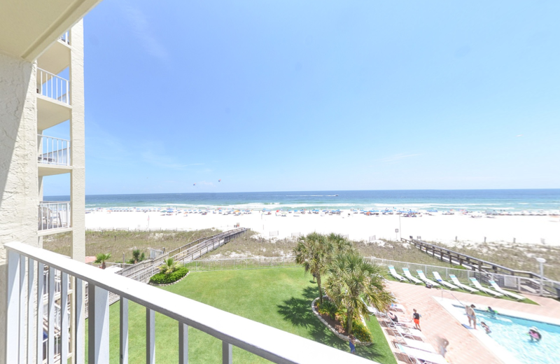 Rental balcony at Coastal Properties.