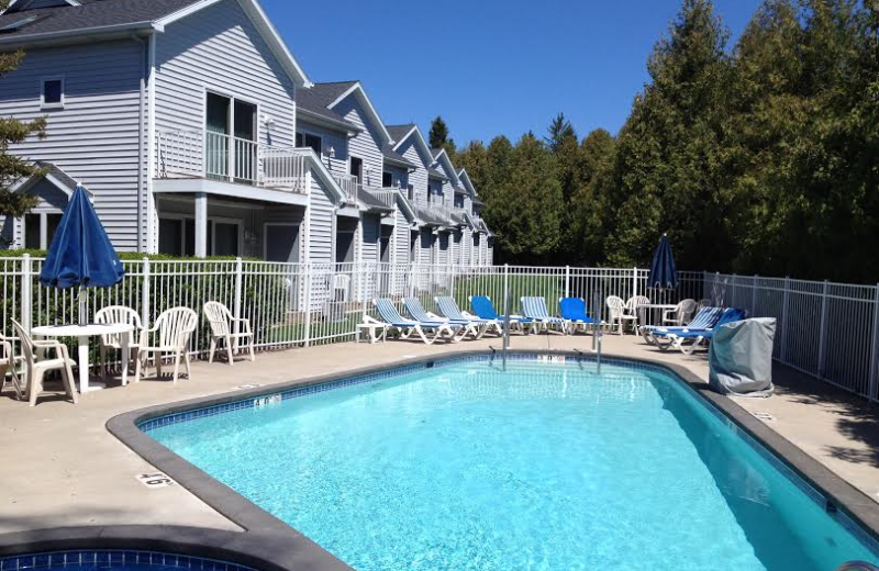 Outdoor pool at Hilltop Inn.