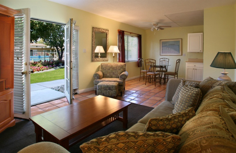 King suite living room at Tuscany Manor Resort.