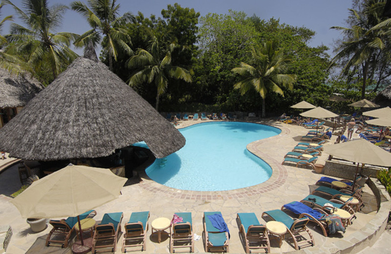 Outdoor pool at Pinewood Village Beach Resort.