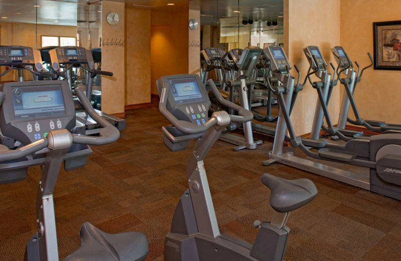 Fitness room at Hyatt Regency Greenwich.