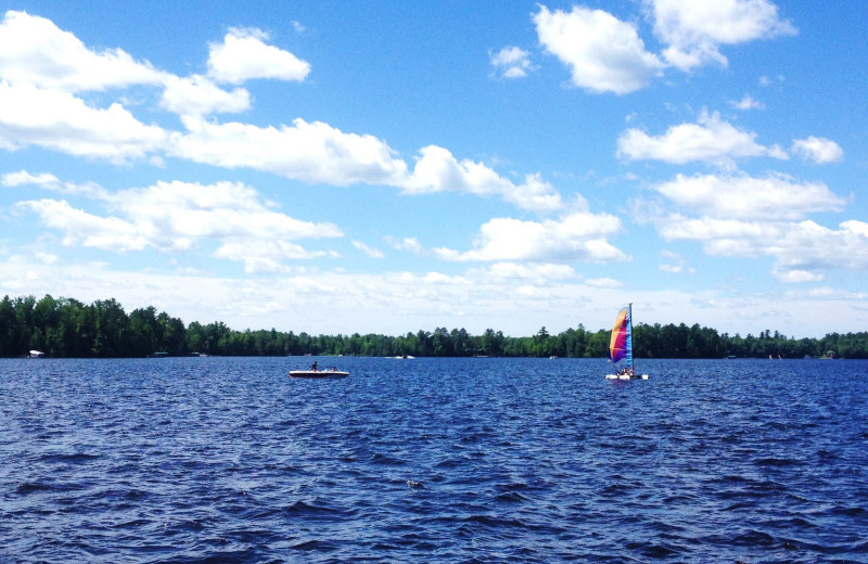 The lake at Chippewa Retreat Resort.