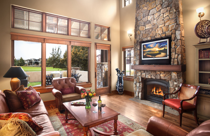 Guest living room at Pronghorn Resort.