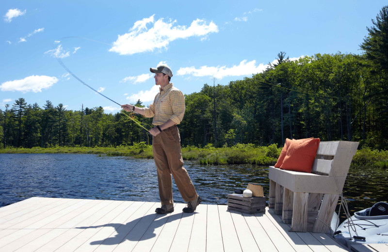 Fishing at The Lodge at Woodloch.