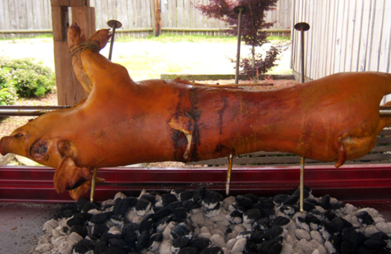 Pig roast at Elk Ridge Ranch.