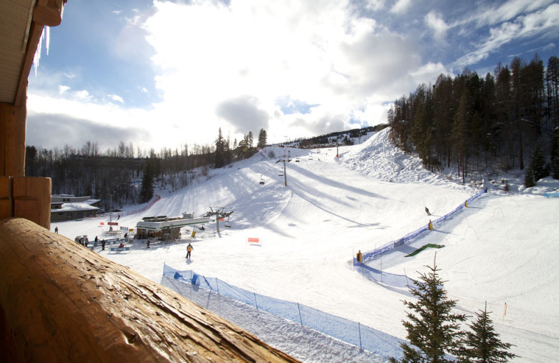 Skiing at Trickle Creek Lodge.