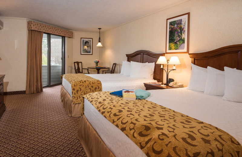 Guest room at The Meadowmere Resort.