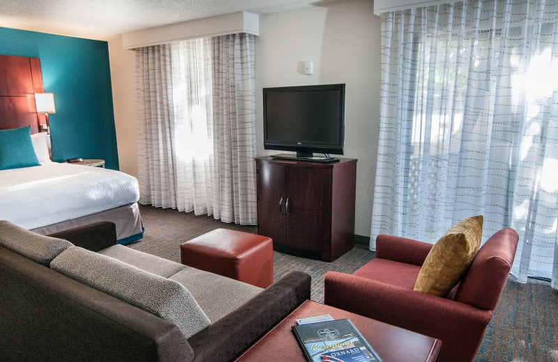 Guest room at Residence Inn Oxnard River Ridge.