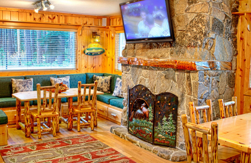 Lobby at the Red Wolf Lakeside Lodge