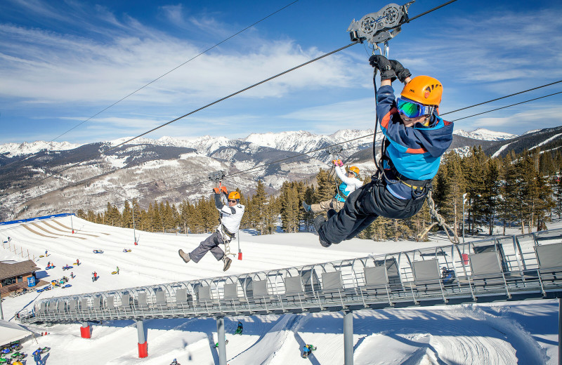 Zip line at Vail Mountain Lodge & Spa.