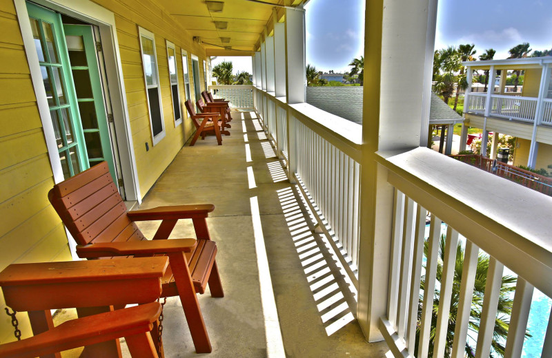 Balcony view at Plantation Suites & Conference Center.