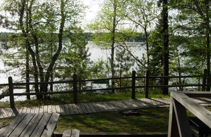 Lake view at Black Pine Beach Resort.