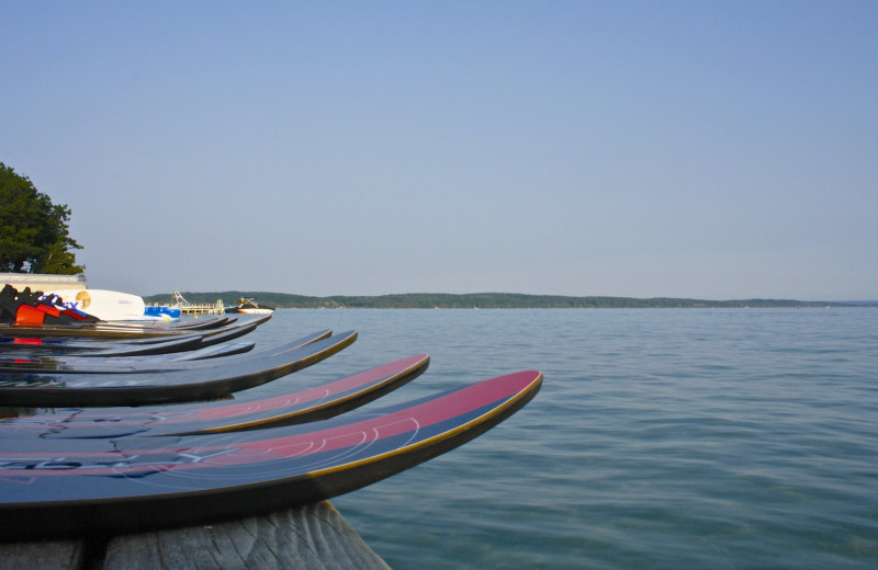 Paddle board at White Birch Lodge.