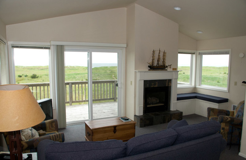 Guest room at Lighthouse Oceanfront Resort.