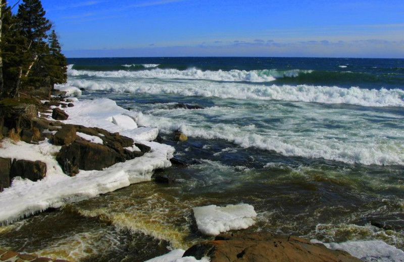 Wave on the lake at Chateau LeVeaux.