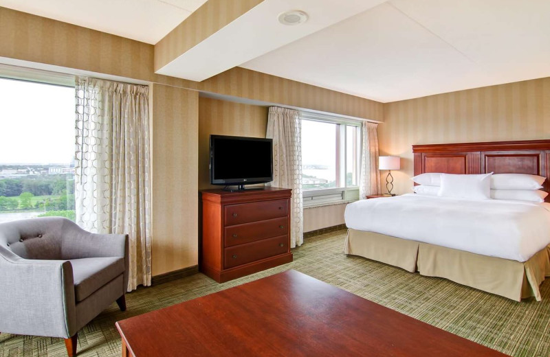 Guest room at DoubleTree Fallsview Resort & Spa by Hilton - Niagara Falls.