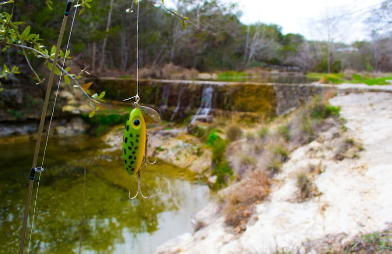 Fishing at Hill Country Premier Lodging.