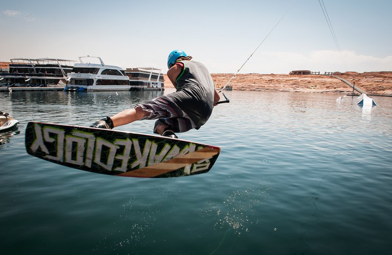 Water boarding at Antelope Point.