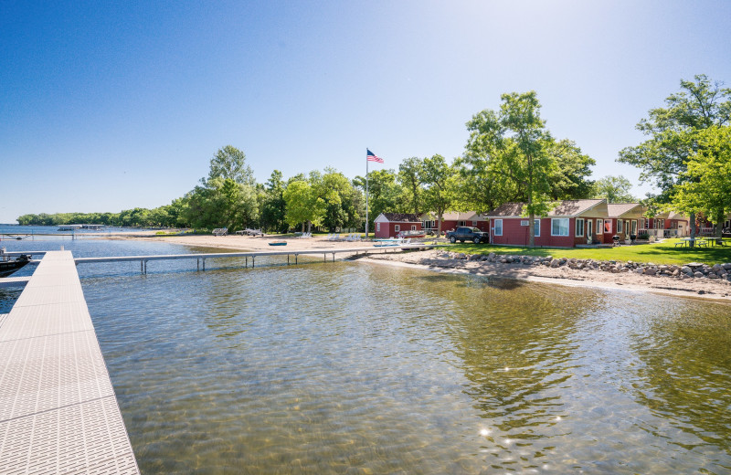 Dock at Otter Tail Beach Resort.