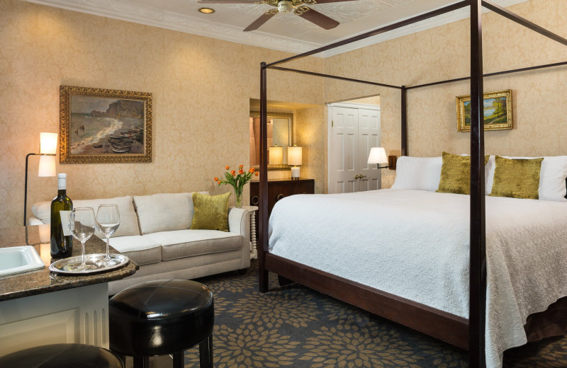 Guest room at The Chateau Inn