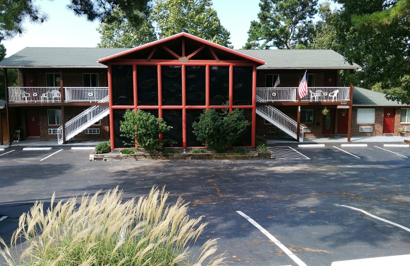 Exterior view of The Lookout Lodge.