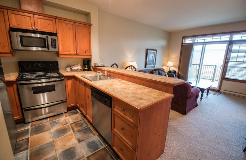 Guest room at Cap Tremblant Mountain Resort.