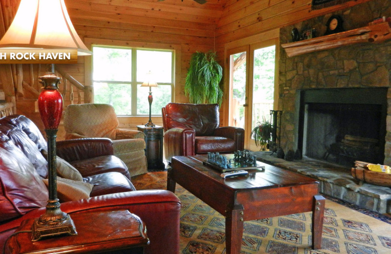 Rental living room at High Rock Rentals.