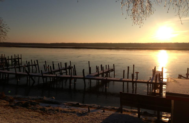 Sunset at River Bend Resort.