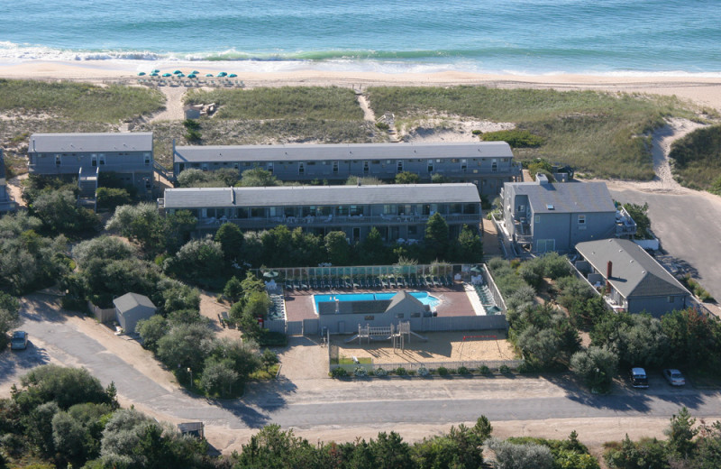 Aerial view of Ocean Vista Resort.