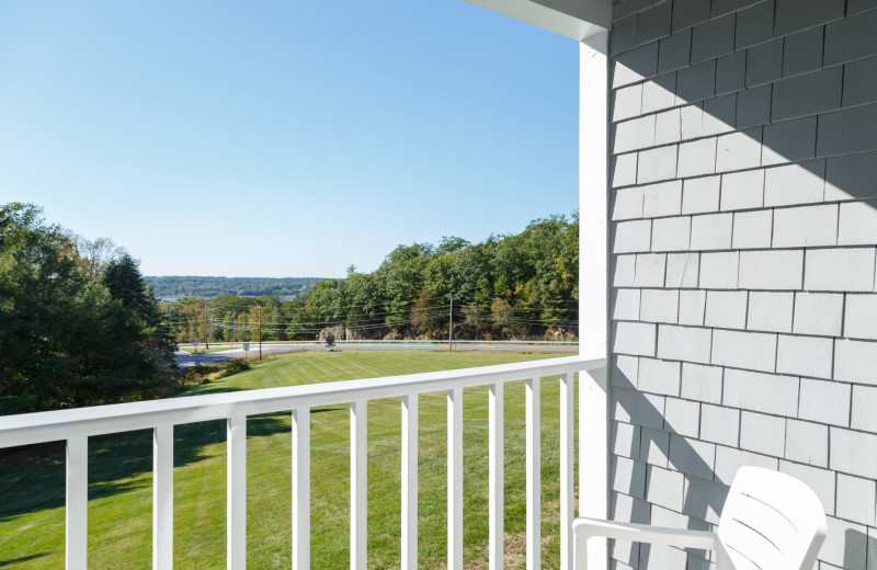 Guest balcony at Cod Cove Inn.