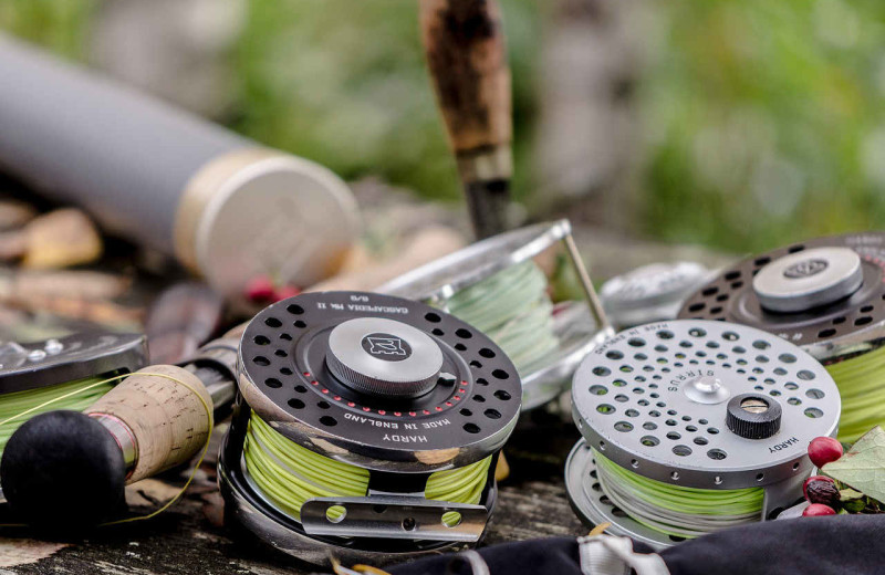 Fishing at Dunn's Wildhorse Resort.