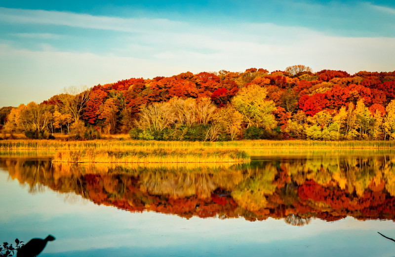 Fall at East Silent Lake Resort.