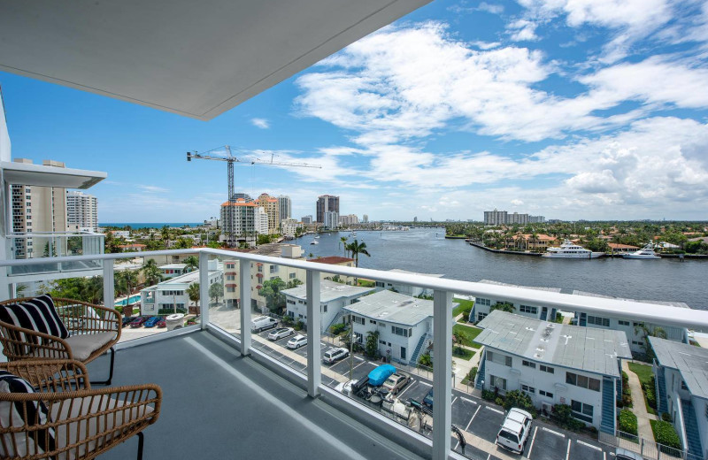 Rental balcony at Walker Vacation Rentals.