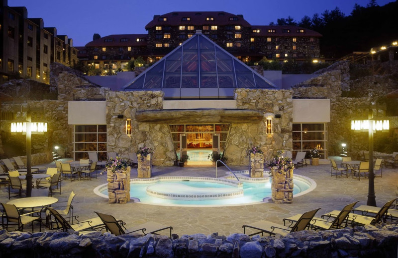 Spa pool at The Grove Park Inn Resort & Spa.