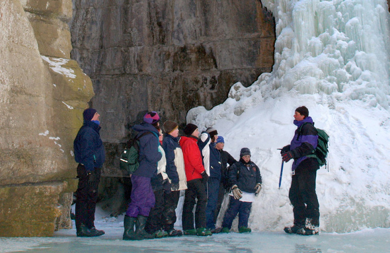 Ice cave at Bear Cub Lodging.