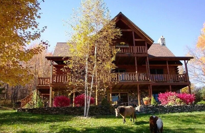 Exterior view of Marshmallow Acres Lodge.