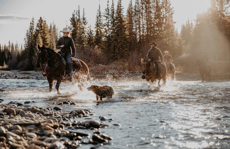 Horseback riding at Big Creek Lodge.