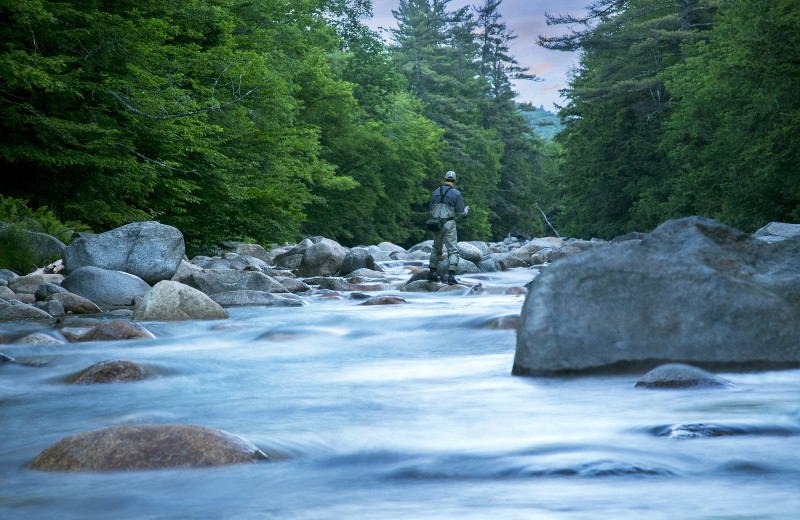 Fishing at Waterville Valley.