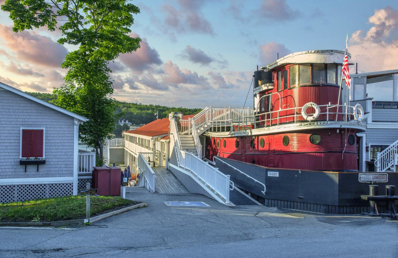 Dining at Tugboat Inn.