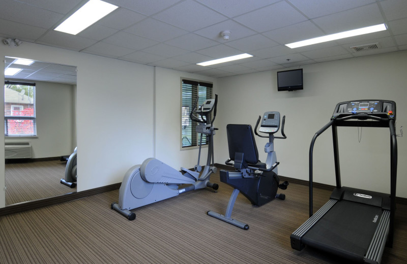 Fitness room at Super 8 Peterborough Hotel.