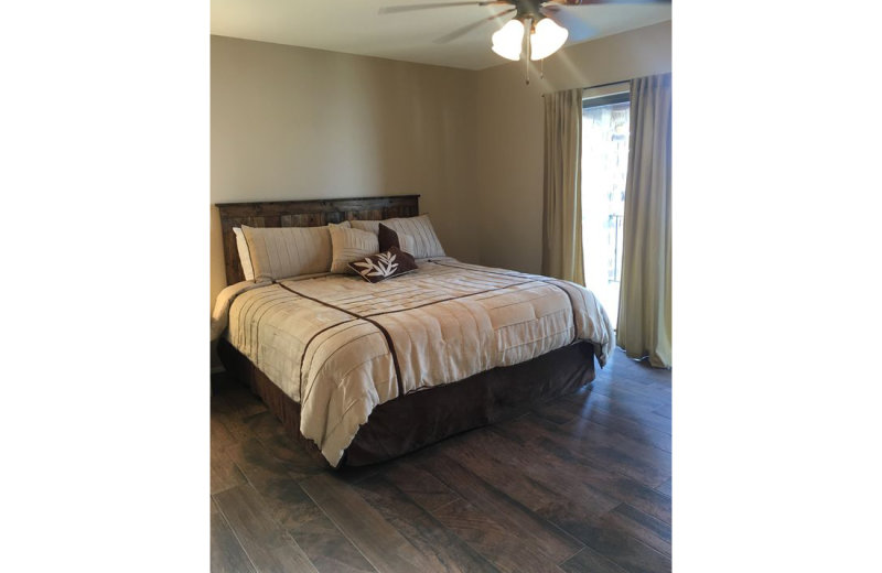 Rental bedroom at LBJ Schmidt House.