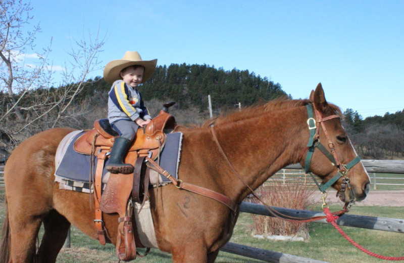 Horseback riding at Ghost Canyon Ranch.