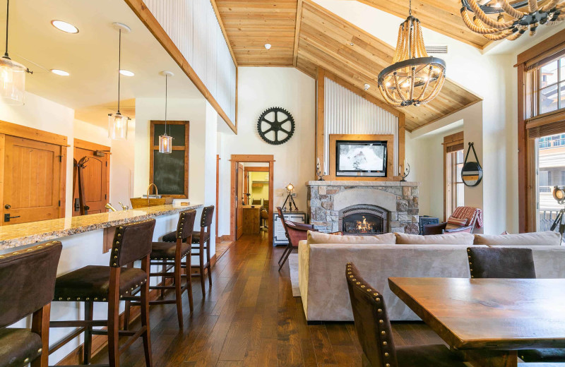 Guest room at Tahoe Mountain Lodging.