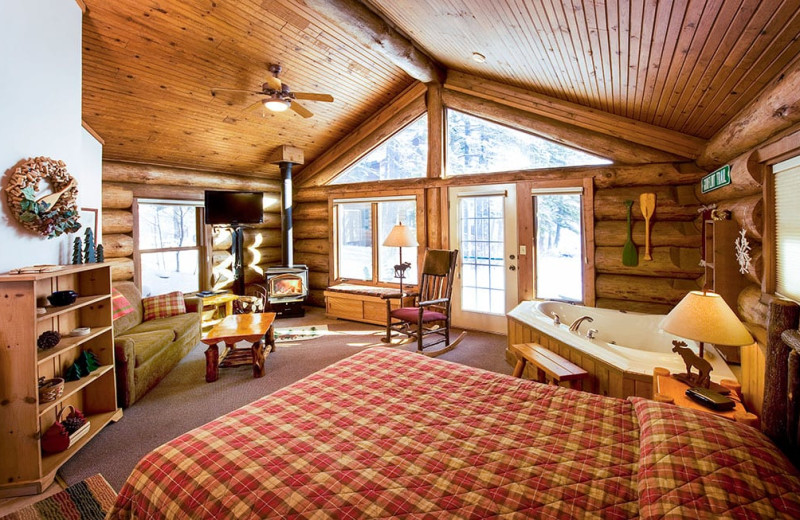 Guest cabin at Grand Superior Lodge on Lake Superior.