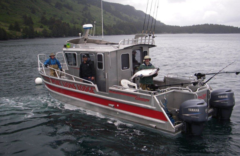 Fishing boat at Port Lions Lodge.