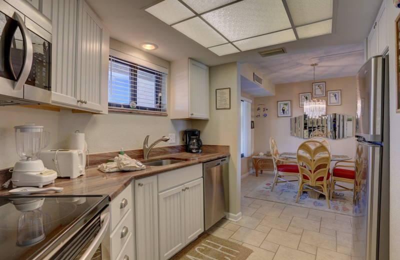 Guest kitchen at Caprice Resort.