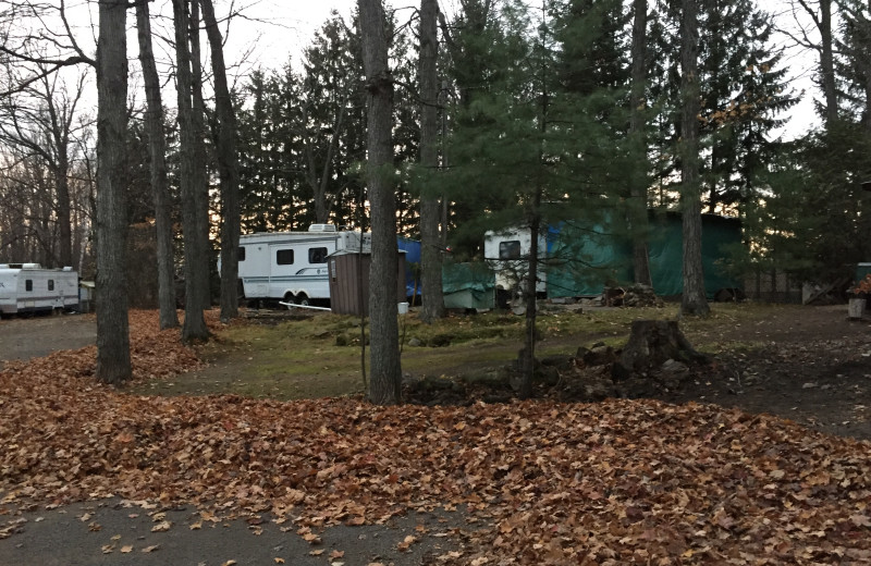 RV campground at Sandy Beach at Otter Lake.