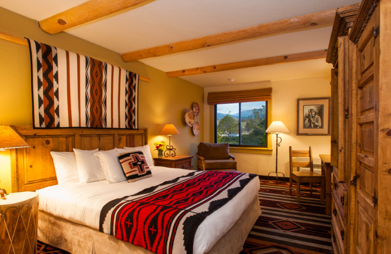 Guest room at The Lodge at Santa Fe.