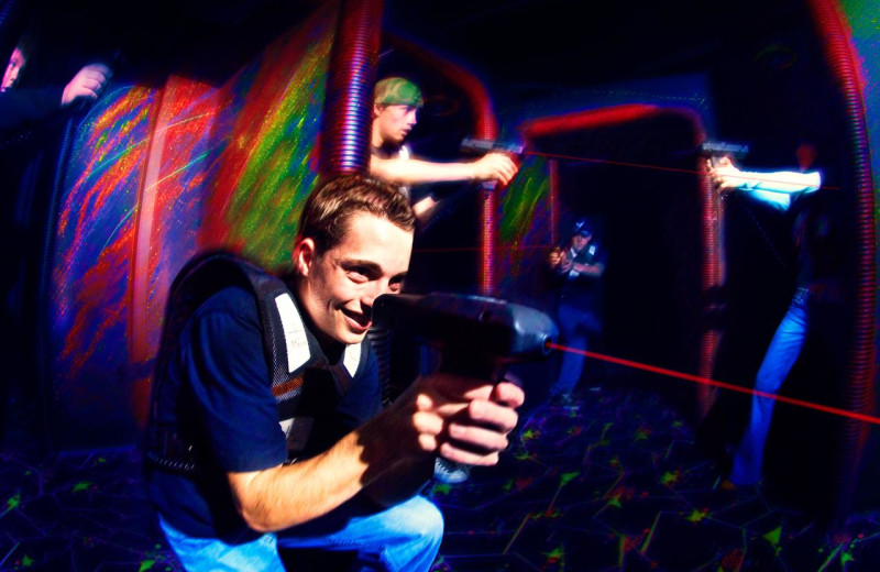 Lazer tag at Grand Sierra Resort and Casino.